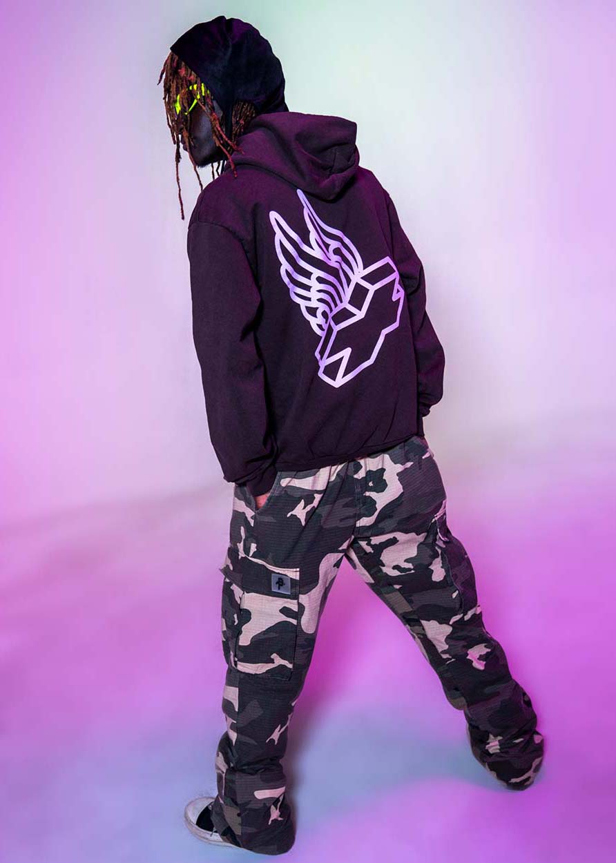 Pink hot sale dolphin hoodie